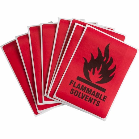 Brady Hazardous Material Labels, Vinyl, Rectangle, English 596-14